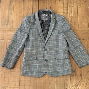 Appaman Blue and Gray Plaid Blazer suit coat kids size 8